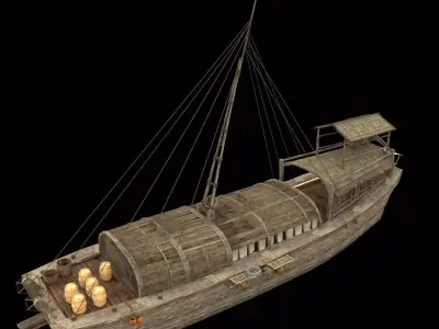 Chinese  fish boat 3D model