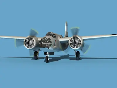 Douglas A-20A Havoc V02 3D model