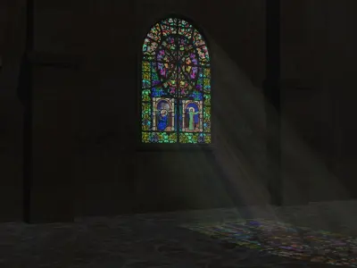 Stained Glass Window 3D model order