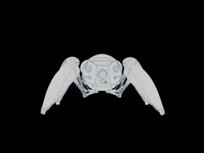Spider Robot rigged Free 3D model