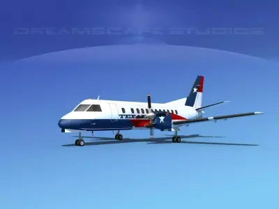 SAAB SF340 Texair 3D model