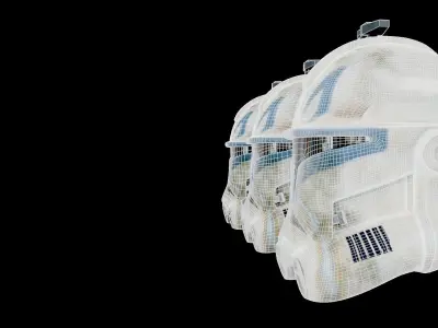Captain Rex Helmet Low-poly 3D model