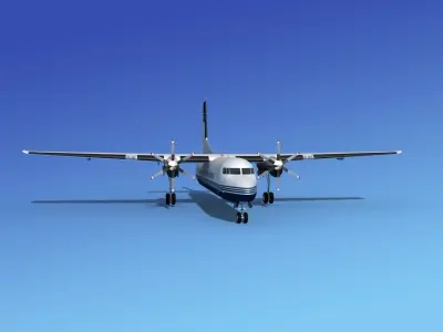 Fokker 50 Corporate 1 3D model