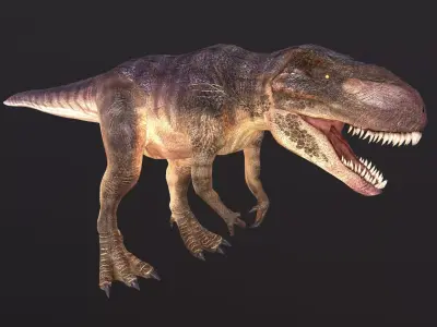 Giganotosaurus t - rex Low-poly 3D model