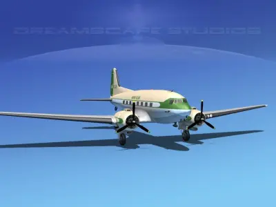 Douglas DC-3 Aero Club 3D model