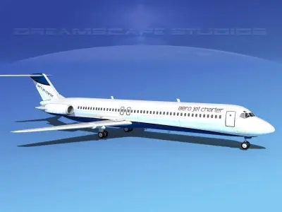 Douglas DC-9-50 Aero Jet Charter 3D model