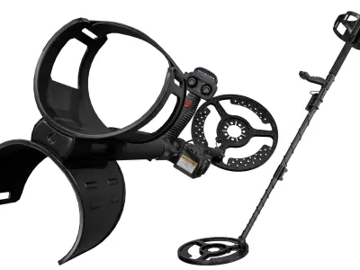 Mine Detector Low-poly 3D model