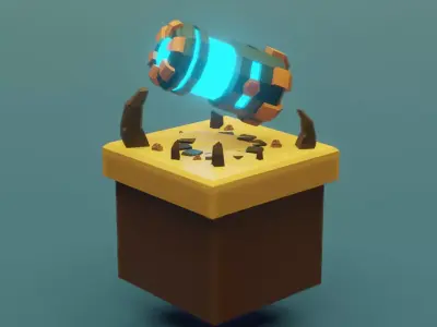 Plasma Cell Low-poly 3D model