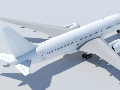 B787 8 Dreamliner Low Poly Static  Low-poly 3D model