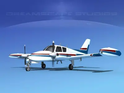 Cessna 310 V02 3D model