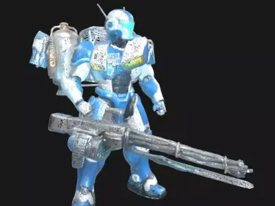 Sci-Fi Heavy Trooper 3D model