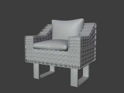 Pool chair 3D model purchase