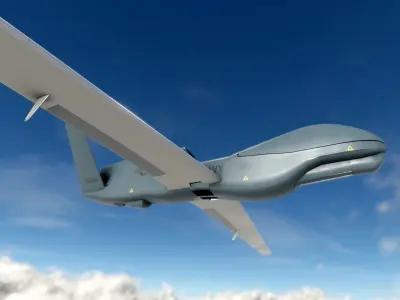 predator Drone Low-poly 3D model