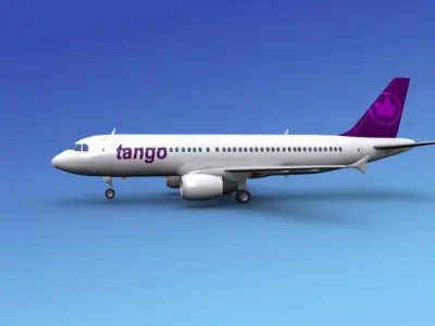 Airbus A320 Tango 3D model