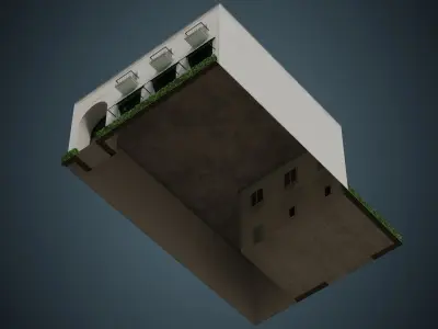 Building 10B Low-poly 3D model