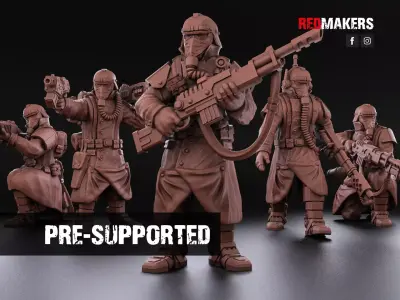 Death squad of the Imperial force Bionic legs 3D print model
