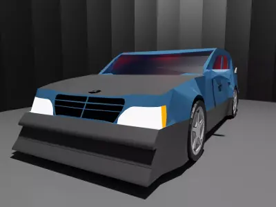 Mercedes AMG C-Class DTM Free low-poly 3D model