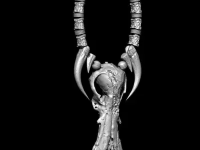 Predator Necklace for Predator Size around 1 to 6 3D print model