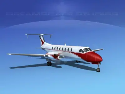 Beechcraft 1900C V14 3D model