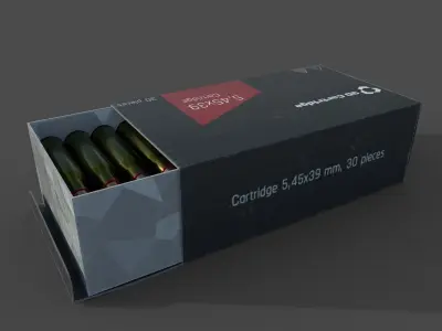 Cartridges in the box 3D model