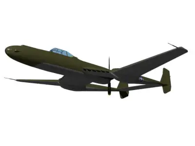 Vultee XP-54 Swoose Goose  3D model