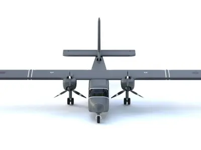 British Army Air Corps - Britten-Norman - DEFENDER AL 2 - Low-poly 3D model