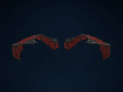 Devil Wing Low-poly 3D model