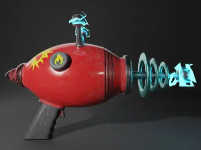 Realistic Alien Gun  3D model