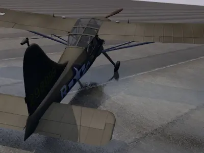 Stinson L-5 Sentinel 3D model