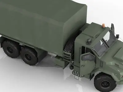 Military Tent vehicle 3D model