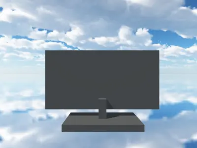 TV small 3d Furniture Games TV Free 3D print model