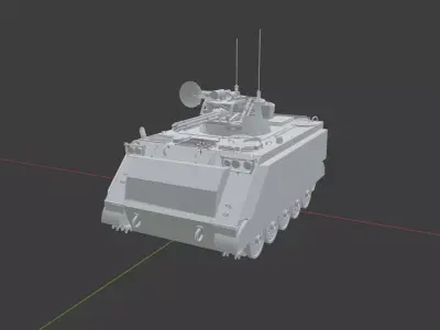 M163 Vulcan Air Defense System Free 3D model