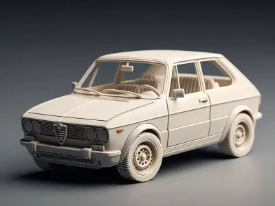 Alfa Romeo 145  Static 3D Printable Model 3D model