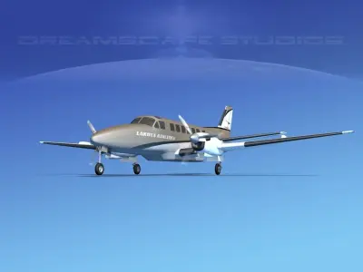 Beechcraft B99 Lakota Airlines 3D model