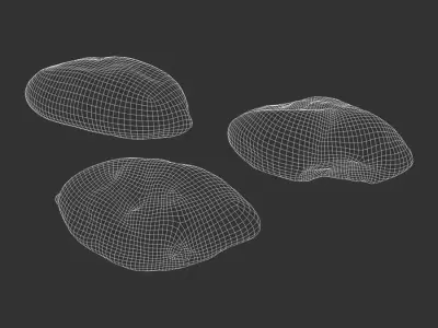  French Bread Rolls Food Model 