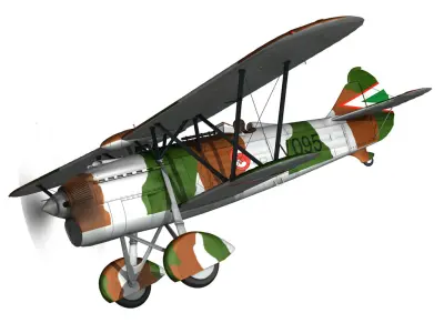 Fiat CR 32 - Hungarian Royal Air Force - V095 3D model