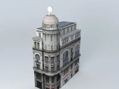 Snowball building 3D model