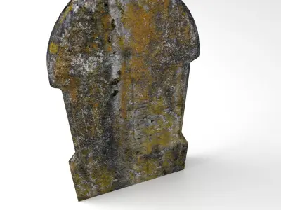 Gravestone 5 Low-poly 3D model