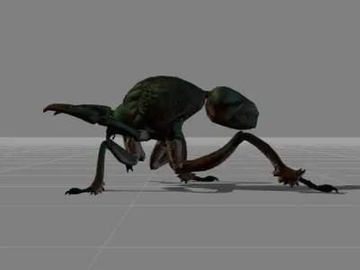 ant monster animal Low-poly 3D model
