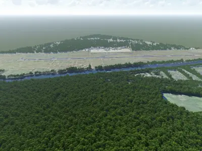 Grand Strand Airport South Carolina 3D model