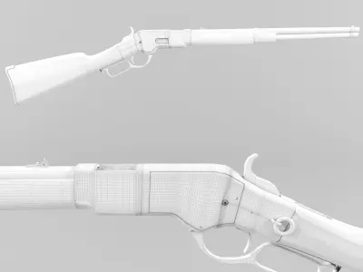 Winchester 1866 Yellowboy 3D model