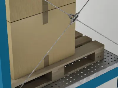 Warehouse Shelving Rack 3D model