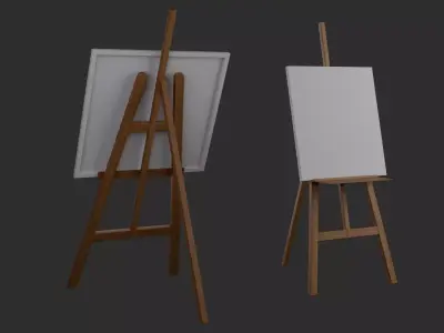 Easel Stand MAYA and Blender Free low-poly 3D model