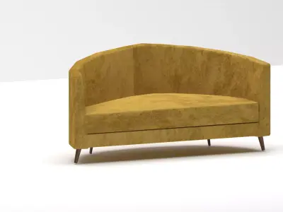 Modern Corner Sofa Chair Free 3D model