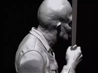 JASON UNMASKED FRIDAY THE 13TH PART 4 BUST 3D Printable 3D model