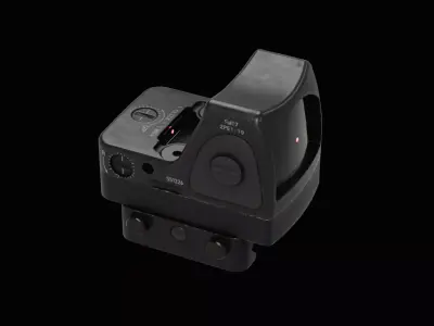 Trijicon RMR Adjustable LED and 45 Degree Mount Low-poly 3D model