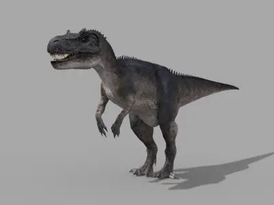 Real Animated Allosaurus - 8K 3D model