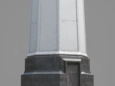 Old Metal Lighthouse 3D model