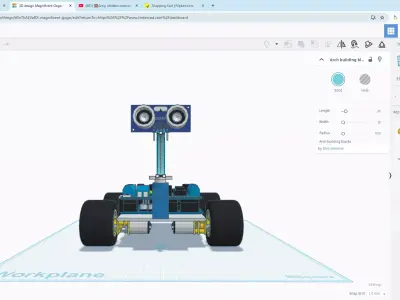 human following robot-3D 3D print model