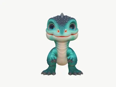 Cartoon Cute 3D Dinosaur 3D model